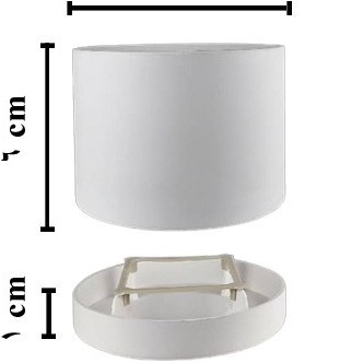 گلدان میکا سفید 7.5