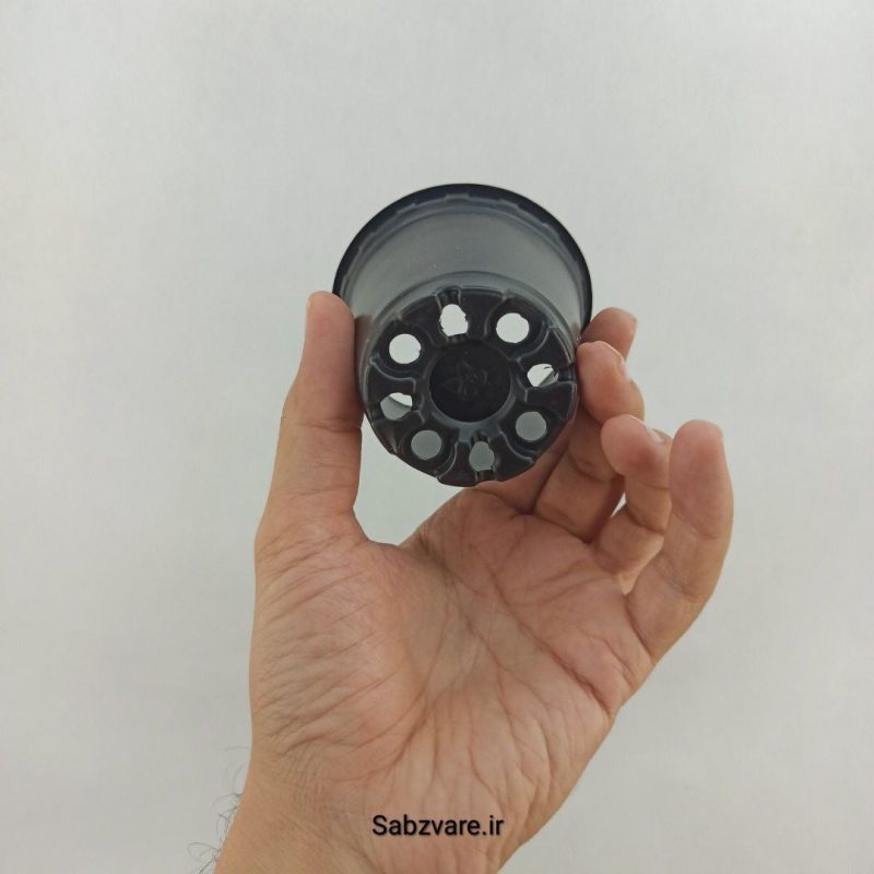 گلدان ژله ای مشکی سایز 8