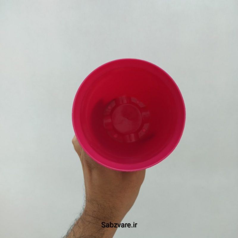 گلدان پلاستیکی سرخابی سایز 11