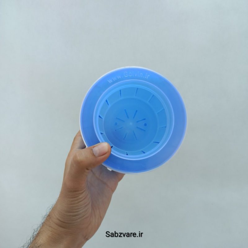 گلدان هیدروپونیک آبی سایز 9